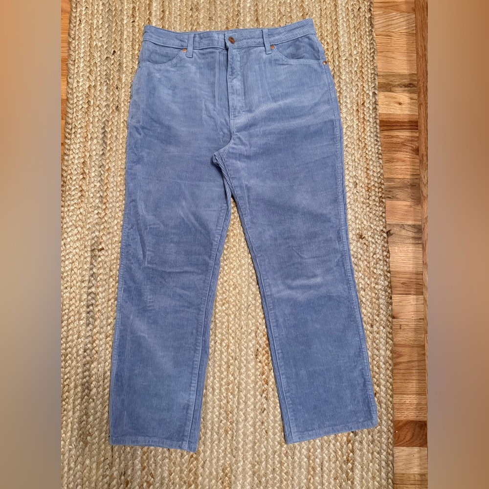Wrangler High Rise Straight Purple Corduroy Pants